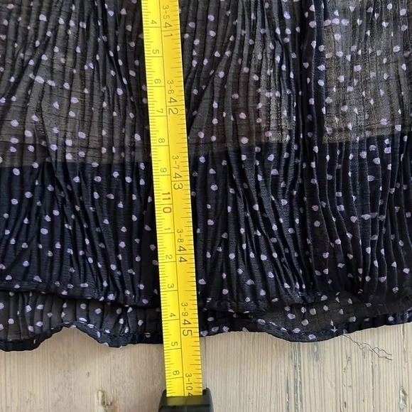 Vince Starry Dot Tiered Midi Dress in Blue Size Large - Picture 10 of 14